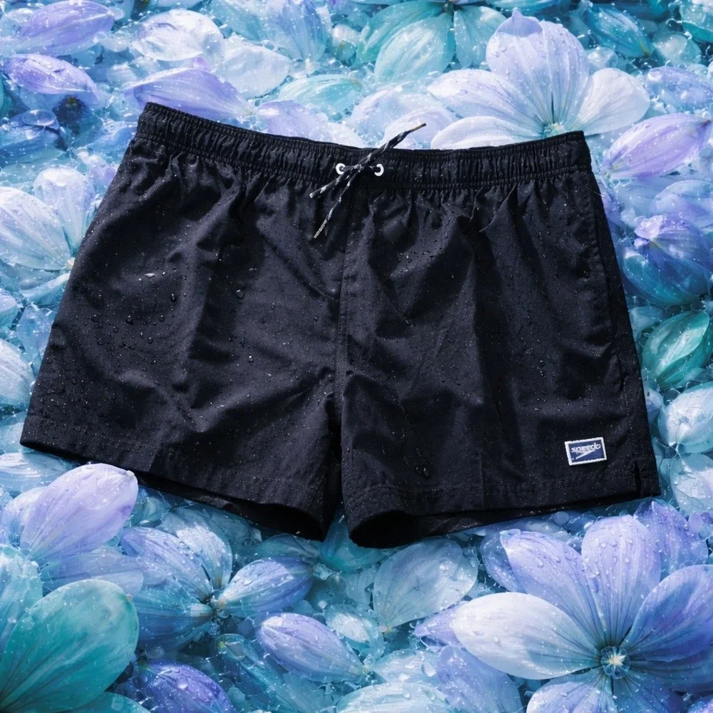 Speedo Mens XXL Redondo Edge Volley Swim Trunks Anthracite Black NWT $50